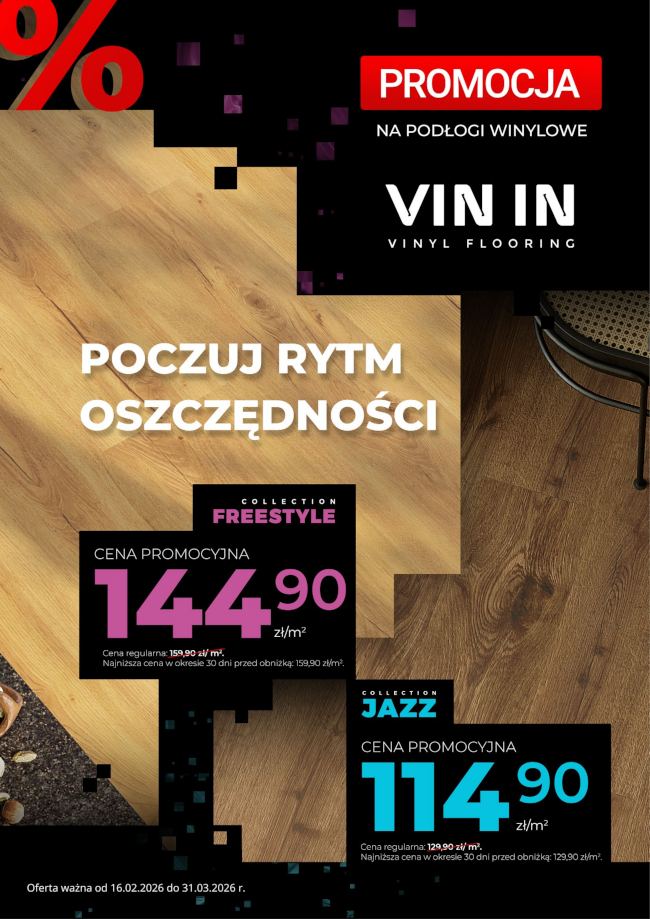 Promocja podłogi winylowe VIN IN